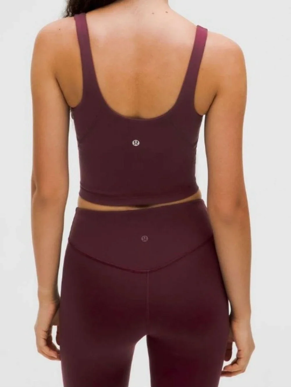 lululemon athletica Women's Crop Top - Burgundy